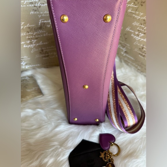 MCM Nuovo Purple Leather Satchel - Picture 10 of 10
